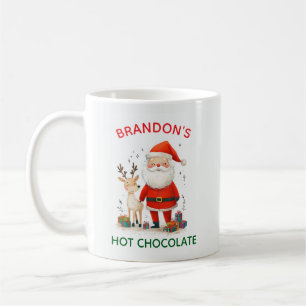 Santa Kids Children Festive Christmas Reindeer Coffee Mug