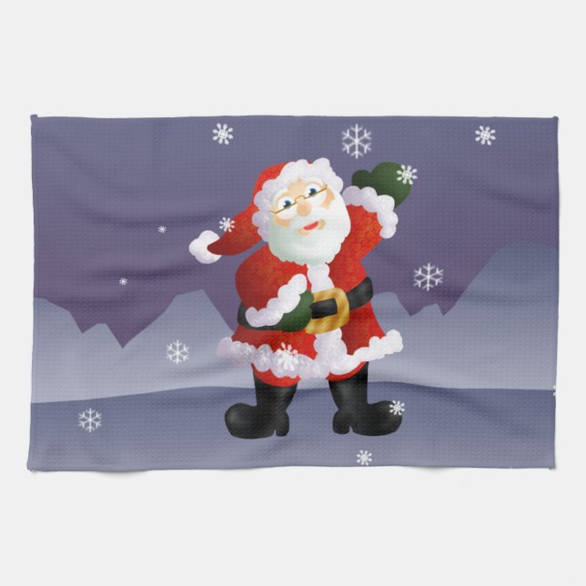 Santa Kitchen Towel (Horizontal)