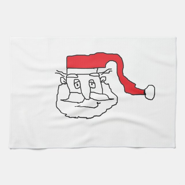 Santa Kitchen Towel (Horizontal)