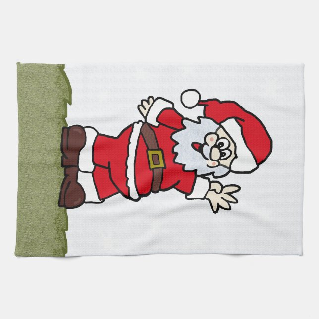 Santa Kitchen Towel (Horizontal)