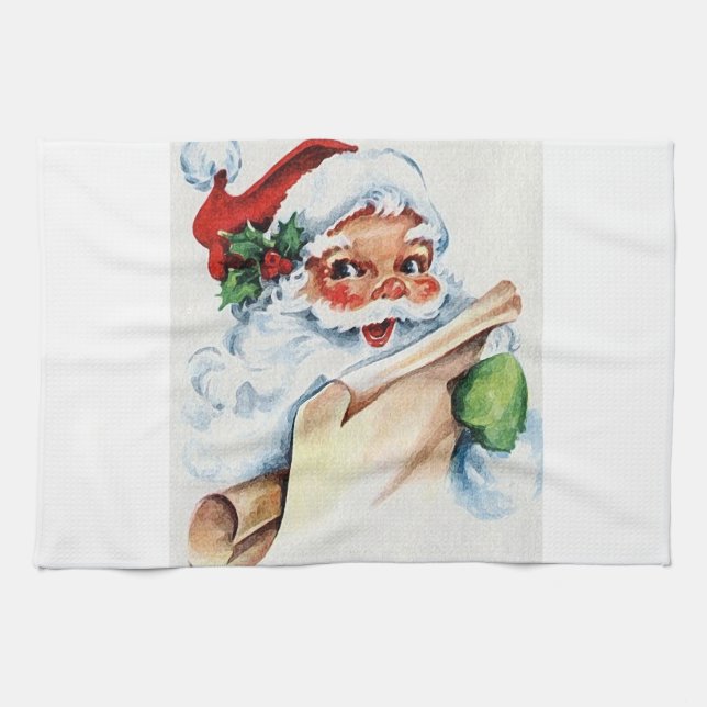 Santa kitchen towles towel (Horizontal)