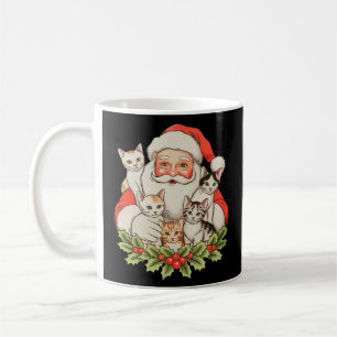 Santa Kittens Cats Christmas Xmas Holiday Coffee Mug