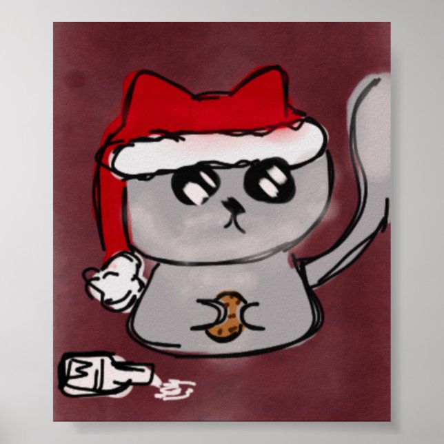 Santa Kitty Poster (Front)