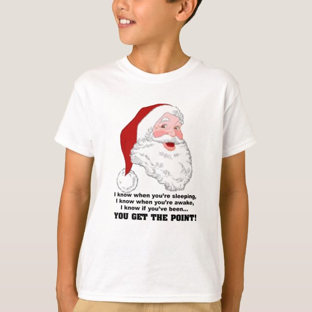Santa Knows Shirt (Front)