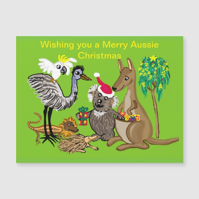 Santa koala gives Aussie Christmas presents (Front)