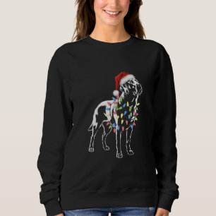 Santa Labrador Retriever Christmas Light Dog Lover Sweatshirt