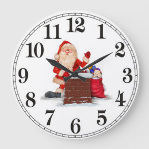 Santa Large Clock