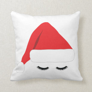 Santa Lashes Pillow
