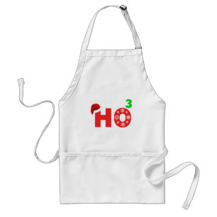 santa laughs at christmas standard apron