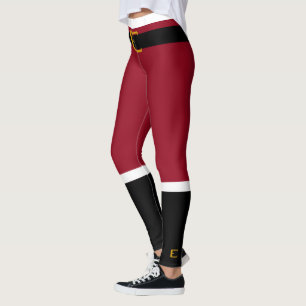 Santa Leggings-Red Leggings