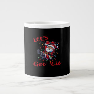 Santa - Let's Get Lit  Large Coffee Mug