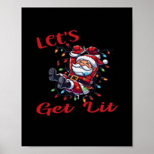 Santa - Let's Get Lit  Poster