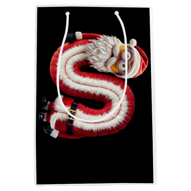 Santa letter S Medium Gift Bag (Front)