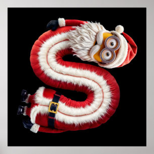 Santa letter S Poster