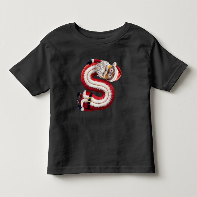 Santa letter S Toddler T-shirt (Front)