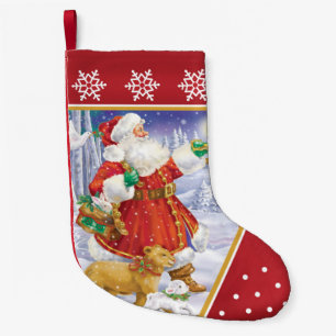 Santa Lion and Lamb Stocking