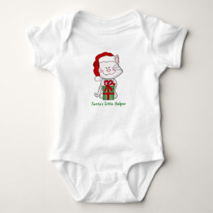 Santa Little Helper Christmas Baby Bodysuit