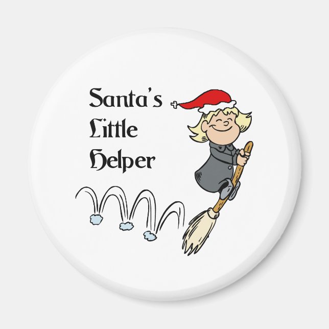 Santa little helper magnet (Front)