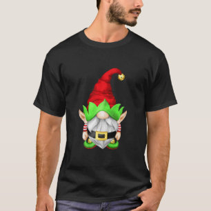 Santa Little Helper With Elf Ears Funny Christmas  T-Shirt