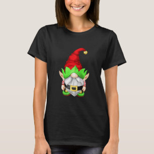 Santa Little Helper With Elf Ears Funny Christmas  T-Shirt