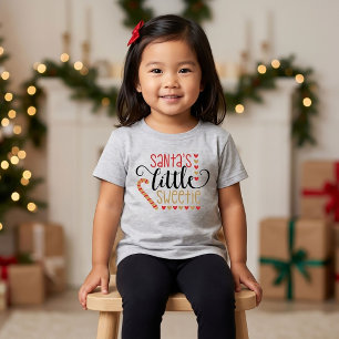 Santa Little Sweetie Christmas Gift Baby T-Shirt