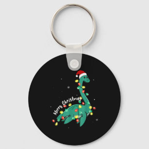 Santa Loch Ness Monster Christmas Nessie Boys Girl Keychain