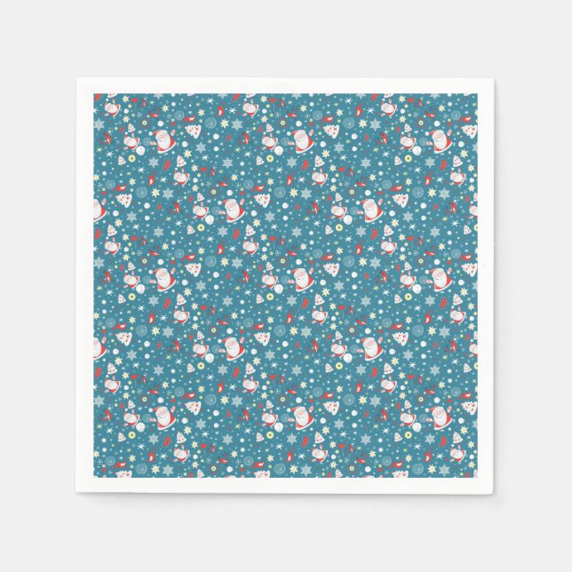 Santa Love Pattern Napkin (Front)