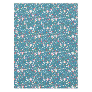 Santa Love Pattern Tablecloth