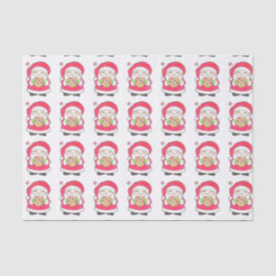 Santa Loves Cookies Tissue Paper