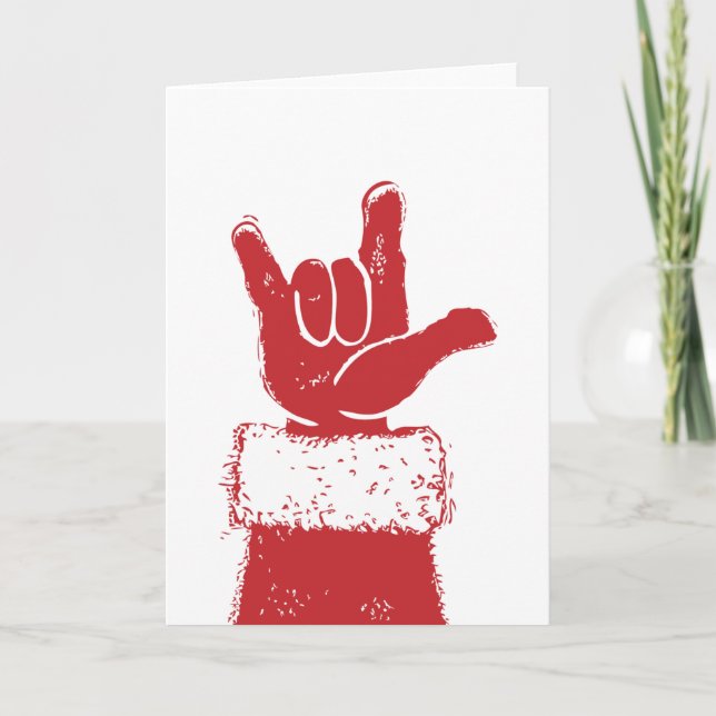 Santa Loves You Holiday Card (Front)