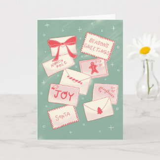 Santa Mail Season's Greetings Christmas Card