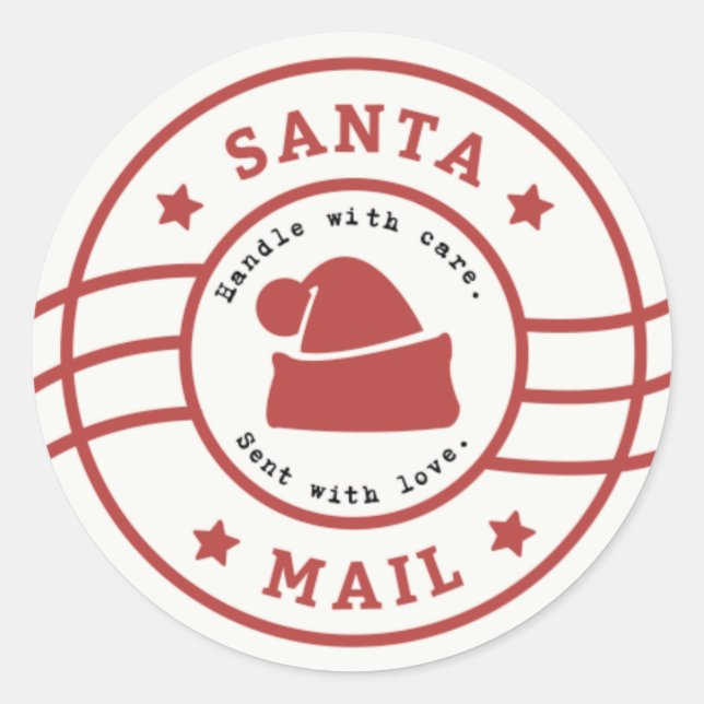 Santa Mail Stickers (Front)