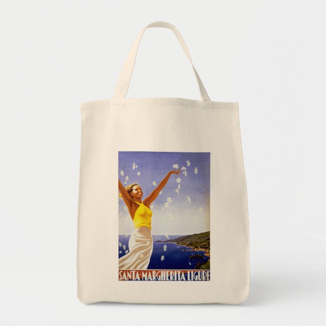Santa Margherita Ligure with Daisies Tote Bag (Front)