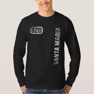 Santa Maria California 820 Area Code Vintage Retro T-Shirt