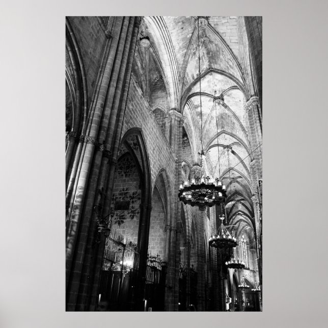 Santa Maria del Mar, Barcelona Poster (Front)