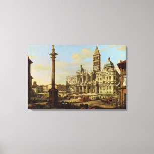 Santa Maria Maggiore, Rome, 1739 Canvas Print