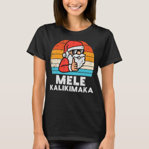 Santa Mele Kalikimaka Hawaiian Christmas Xmas Men  T-Shirt