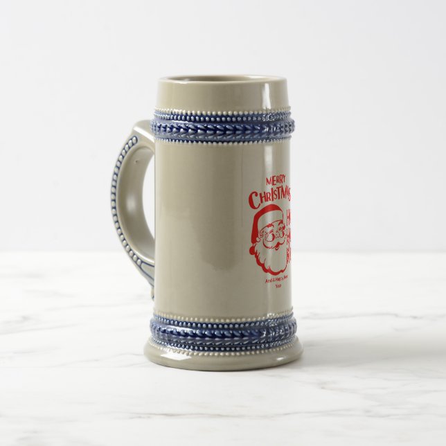 Santa Merry Christmas Beer Stein (Front Left)