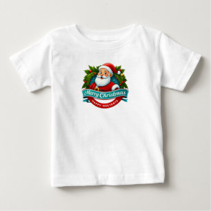Santa Merry Christmas Happy Holidays Baby T-Shirt