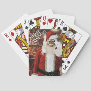 Santa Merry Christmas Playing Cards