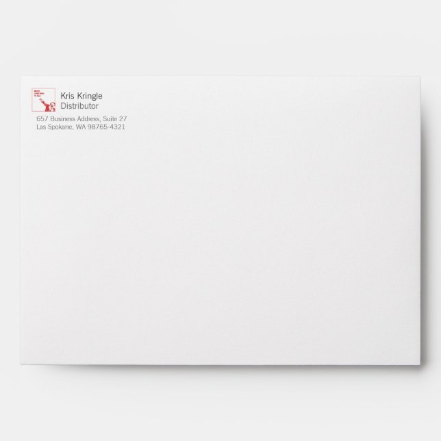Santa: "Merry Christmas to All!" Envelope (Front)