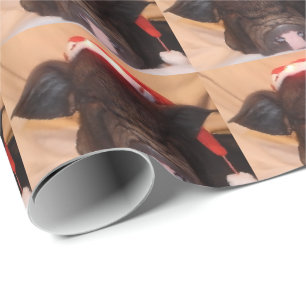 Santa Mini Pig Wrapping Paper