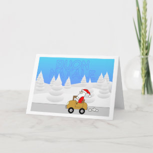 Santa Mobile - italian Holiday Card