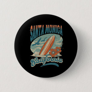 Santa Monica _2 2 Inch Round Button