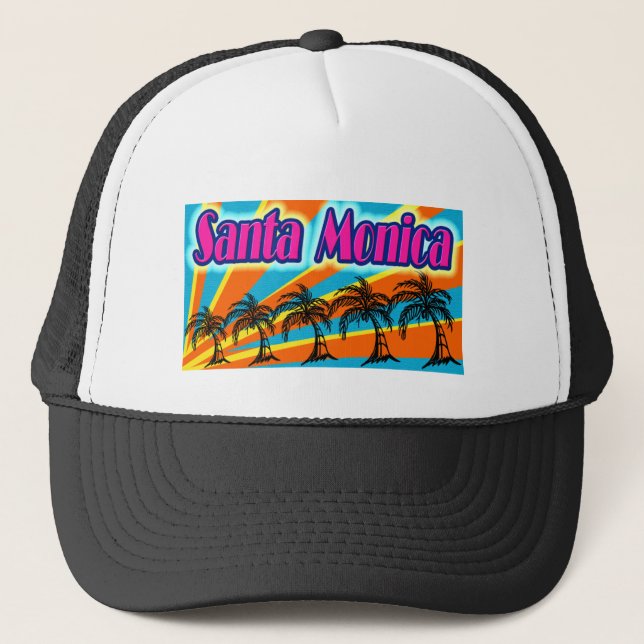 Santa Monica 5 Palm Trees Hat (Front)