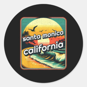 Santa Monica _7  Classic Round Sticker