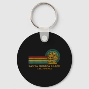 Santa Monica Beach California Family Summer Keychain