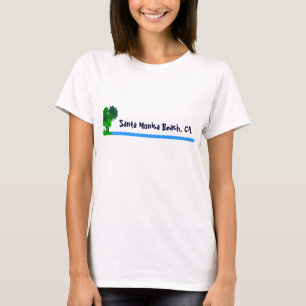 Santa Monica Beach Custom Palm Tree Ocean Shirt