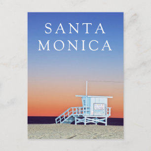 Santa Monica Beach   Los Angeles, California Postcard