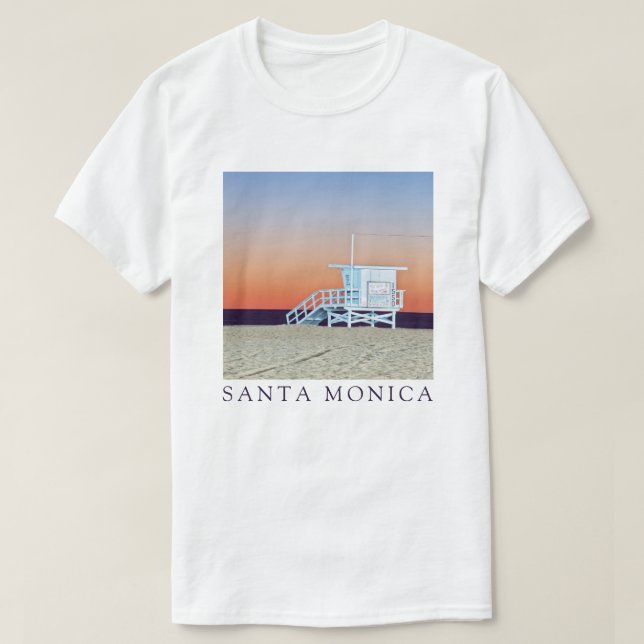 Santa Monica Beach | Los Angeles, California T-Shirt (Design Front)